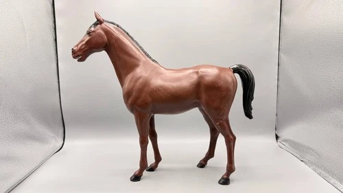 Vintage 1965 Louis Marx Johnny West Horse Best of the West Brown 13” Figure