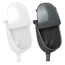 1x Wall Mounted Urinal Wall-Mounted Mini Urinal with Lid