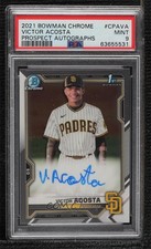 2021 Bowman Chrome Prospect Auto Victor Acosta #CPA-VA PSA 9 MINT Auto 0i6p