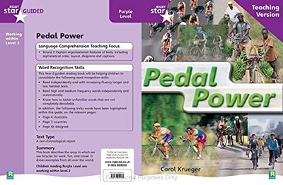 Rigby Star Non-fiction Guided Reading Purple Level: Peda... Paperback / softback