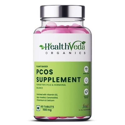 Health Veda Pcos Supplements Tablets, 60 Veg Tablets