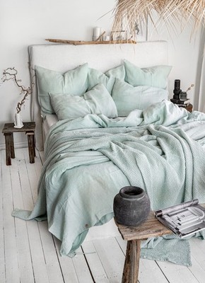 3 Piece Linen Bedding Set Stonewashed Soft Linen Duvet Cover set with Pillowcase
