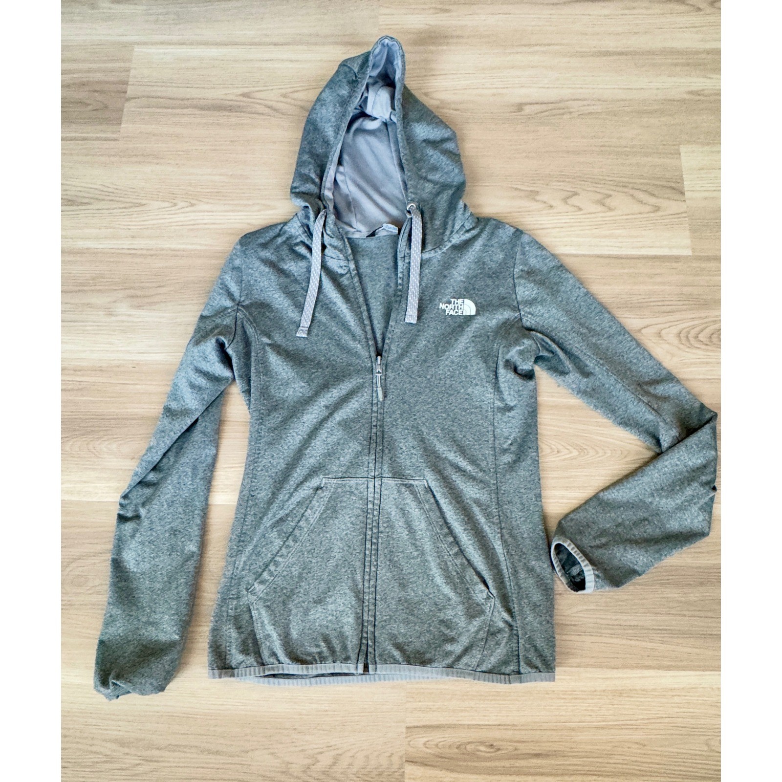 Full Zip Hoodie Women Gray Brand New The North Face Thumbhole Active ...