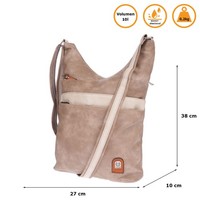 GroßE Damen Tasche UmhäNgetasche Beuteltasche Leder Optik Boho Schultertasche