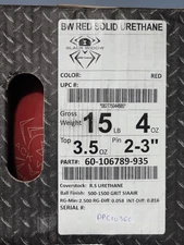 Hammer Black Widow  Red Solid Urethane Rare Overseas Release 15lbs