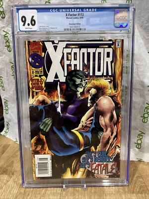 CGC 9.6 X-Factor 113 X-Men White Pages New Slab Comic 1995 Newsstand Graded