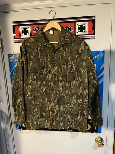 VINTAGE Camo Shirt Size Large Treebark 