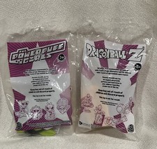 Burger King - Two - Power Puff Girls MOJO JOJO and DBZ TRUNKS Meal Toys - NEW