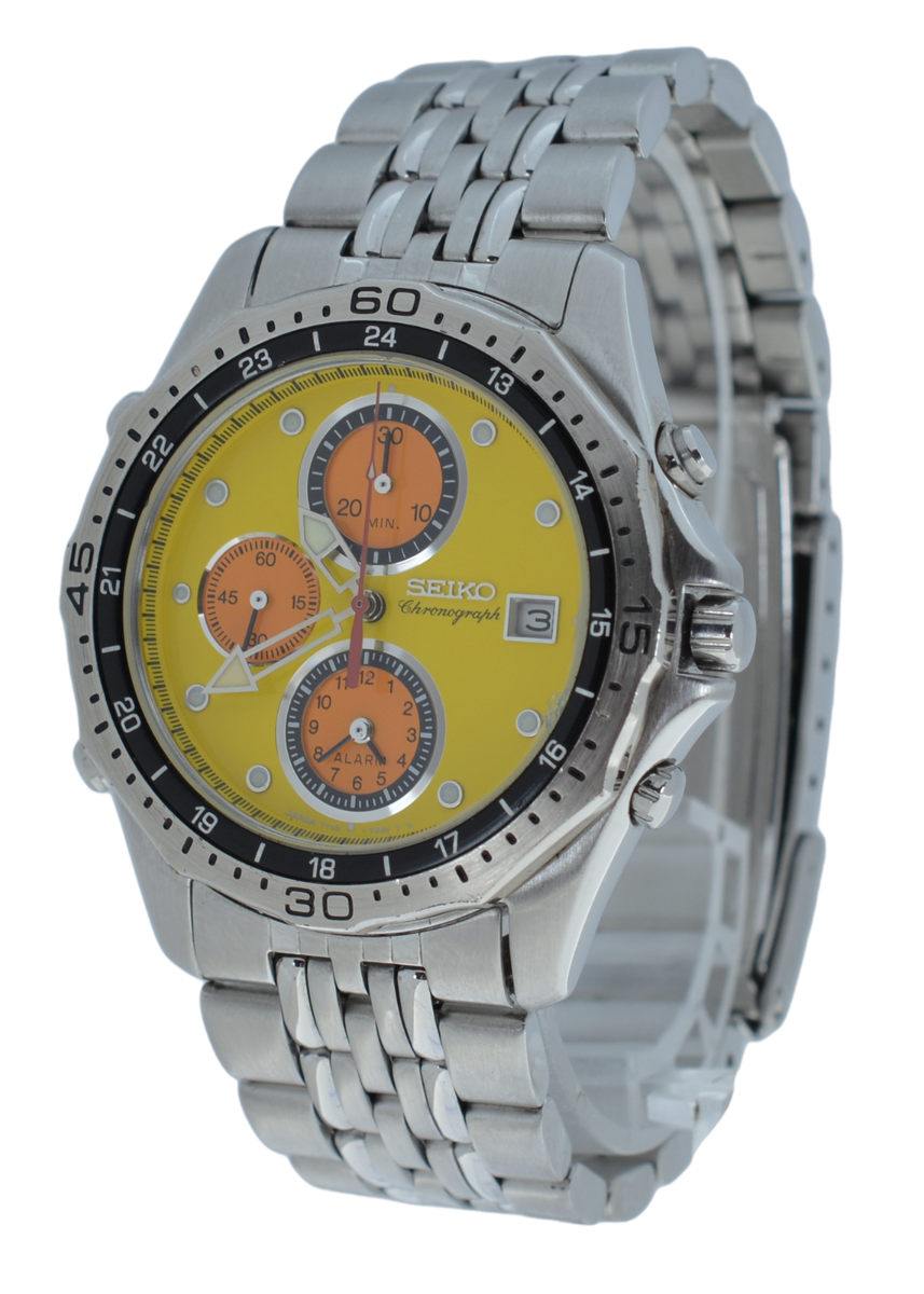 Rare Men's Seiko Chronograph Alarm 1998 Nagono Olympics