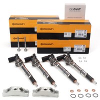 4X Conti EinspritzdüSe + Halter + Schraube FüR VW Golf 6 Passat Polo 1.6 TDI