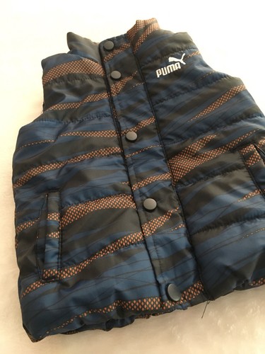 Puma Toddler Boy Size 24 Months Bubble Vest Pockets Snap On Buttons - Picture 3 of 8