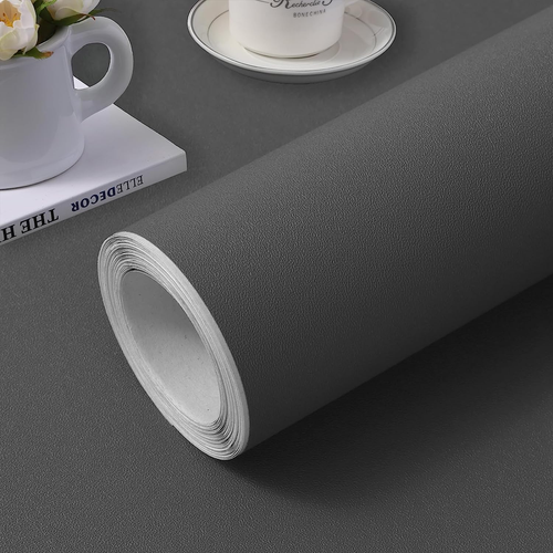 Peel and Stick Wallpaper 15.7" X 118" Black Contact Paper for Cabinets and Drawe - Picture 12 of 21