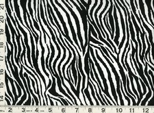 Small Black  White Zebra Stripes Quilting  Sewing Fabric by the Yard 898
