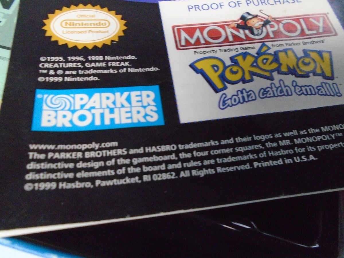 Pokemon Monopoly 1999 Incomplete | eBay