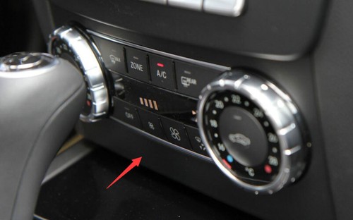 For Benz C-Class 2011-2014 Agate Wood Grain Center Console AC Switch Panel Trim - Picture 4 of 10