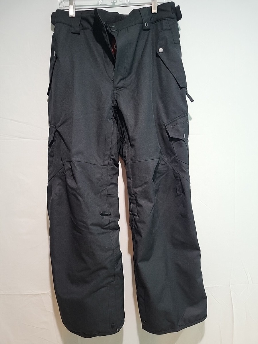686 Men's Defender Insulated Cargo Ski Snowboard Pants-Black-Size Small NWOT