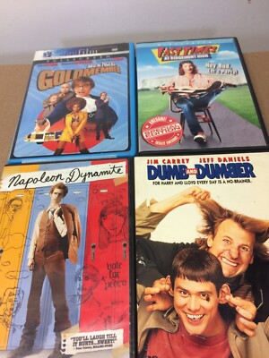 Comedy DVD 4 Lot Austin Powers, Dumb And Dumber & More See Photos Not Tested