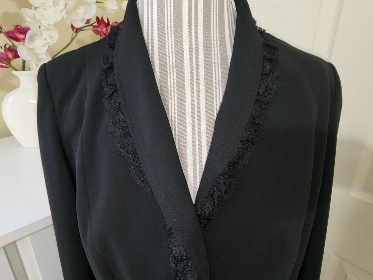 ARI ELLIS New York Women s Black with Lace Trim Elegant Dressy