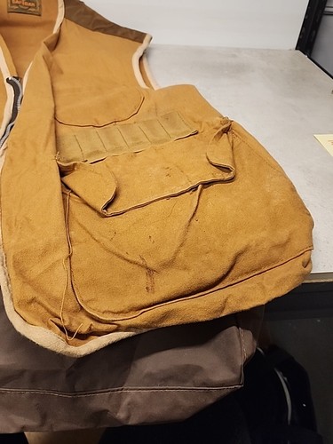 U5 Vintage SAFTBAK Men's Hunting Vest Back Pouch Pad Shoulder W/ Tag Pouch Bt44 - Picture 9 of 16