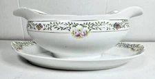 Noritake China Gravy Boat with Attached Underplate