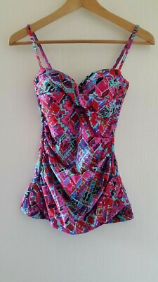 PROFILE BY GOTTEX TANKINI TOP FR38-UK10- US8-DE36 MEHRFARBIG ROSE