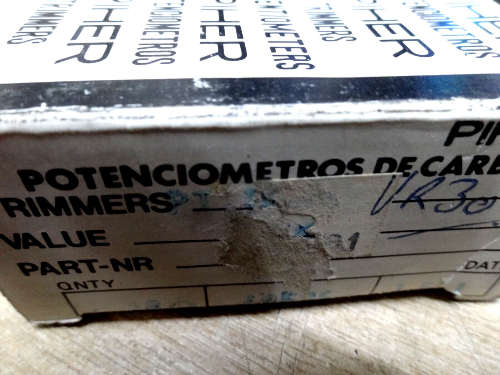 6x 25K large preset potentiometer Piher VR30 10mm x 15mm trimmer