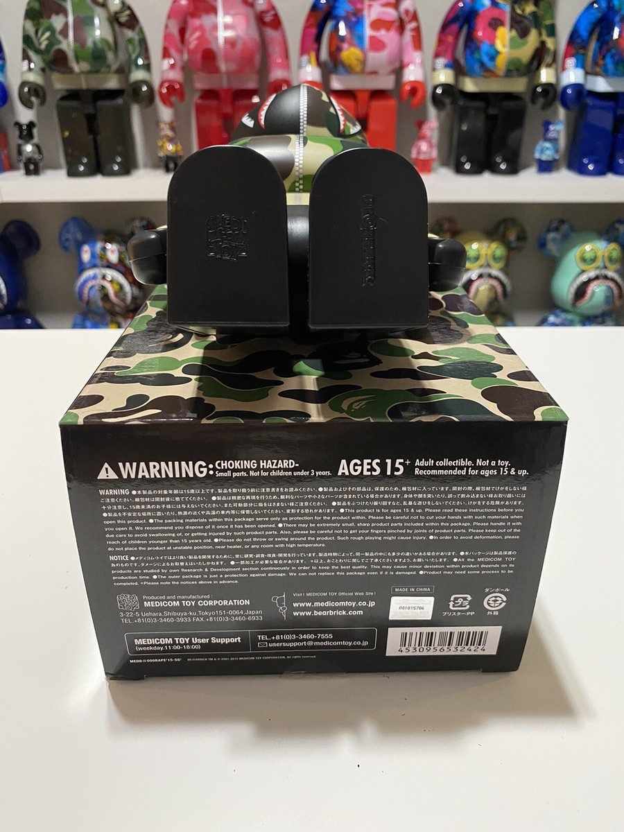 BAPE Camo Shark 400% Bearbrick Be@rbrick | eBay