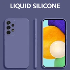 Liquid Silicone Case For Samsung Galaxy S25 S24 S23 S22 Ultra S21 S20 A55 Cover
