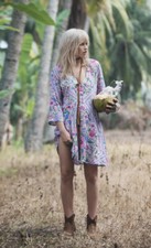 Spell And The Gypsy Designs Babuska Mary Kate Mini Playdress Mini Dress S RARE