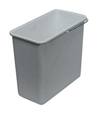 Cubo de basura Blanco 146809 cubo de basura 18,5 litros plástico, gris