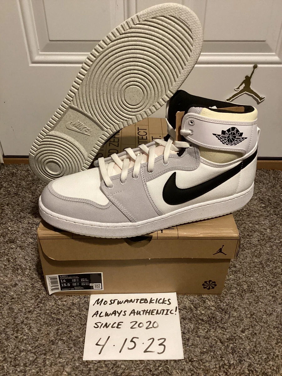 DS 2022 Nike Air Jordan Retro 1 AJKO High White Black Grey Fog Sail Men s Sz 14