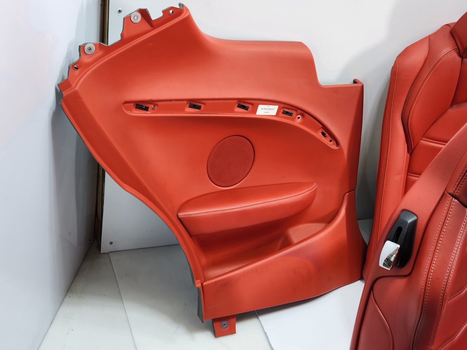 ✅13-19 OEM Maserati GranTurismo Front Rear Seats Door Panels RED Interior SET