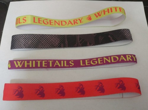 8 Women's Legendary Whitetails Performance Headbands Pink Deer Black Purple - Picture 2 of 4