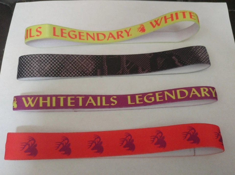8 Women's Legendary Whitetails Performance Headbands Pink Deer Black Purple - Image 2 of 4
