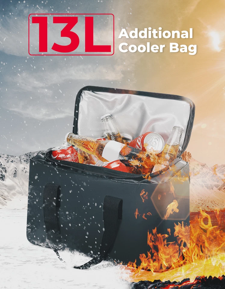 Upgraded ATV Rear Seat Bag Cargo Storage Bag w/Cushion Cooler Padded Bottom Bags - Image 4 of 4