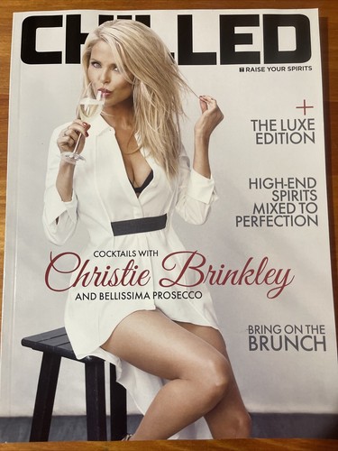 Chilled Wine Magazine Christie Brinkley Vol 9 Issue 6 New Old Stock
