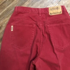 Vintage Gitano Red High Rise Waist Tapered Straight Leg Mom Jeans Pants-Size 10