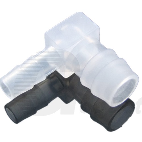 90 Degree Elbow Hose Joiner Reducer Plastic Barbed Connector Pipe Air Fuel Water - Picture 4 of 9