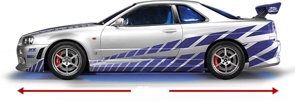 DeAGOSTINI Fast & Furious Nissan Skyline GT-R (R34) 1:8 Vol. 001 - 103 w/ Parts - Image 4 of 4