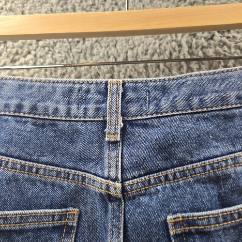 Pixie Market Womens Mini A-line Skirt Size S Blue Denim - Picture 10 of 14