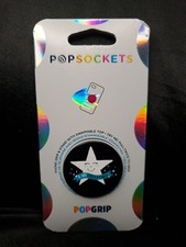 PopSockets PopGrip Stand  Grip Swappable Top - I AM UNSTOPPABLE -Black Star NEW