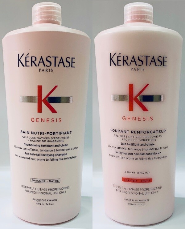 Bain Nutri Fortifiant 1000ML + Fondant Genesis 1000ML Kerastase | eBay