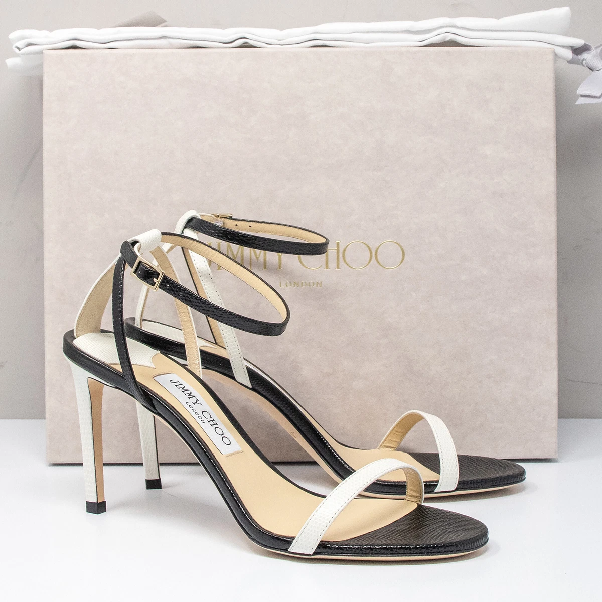 Black Jimmy Choo Ankle Strap Heels for Women for sale | eBay