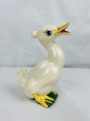 Vintage Duck Goose Single Shaker Figurine S&P Replacement Anthropomorphic Lashes