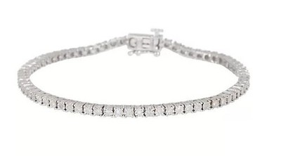 Diamond 7-1/4'' Tennis Bracelet 1/2 cttw, Sterling Silver by Affinity -Average