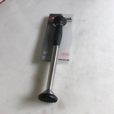 OXO Stainless Steel Drink Muddler w Non-Scratch Nylon Head & Non-Slip Grip 9 