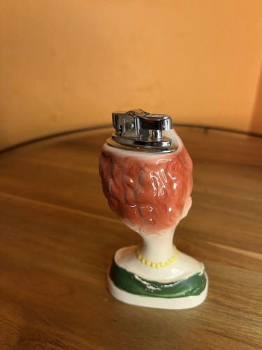 Encendedor de mesa reparado vintage 1966 Amico Japón brillante Gertie - Imagen 4 de 5