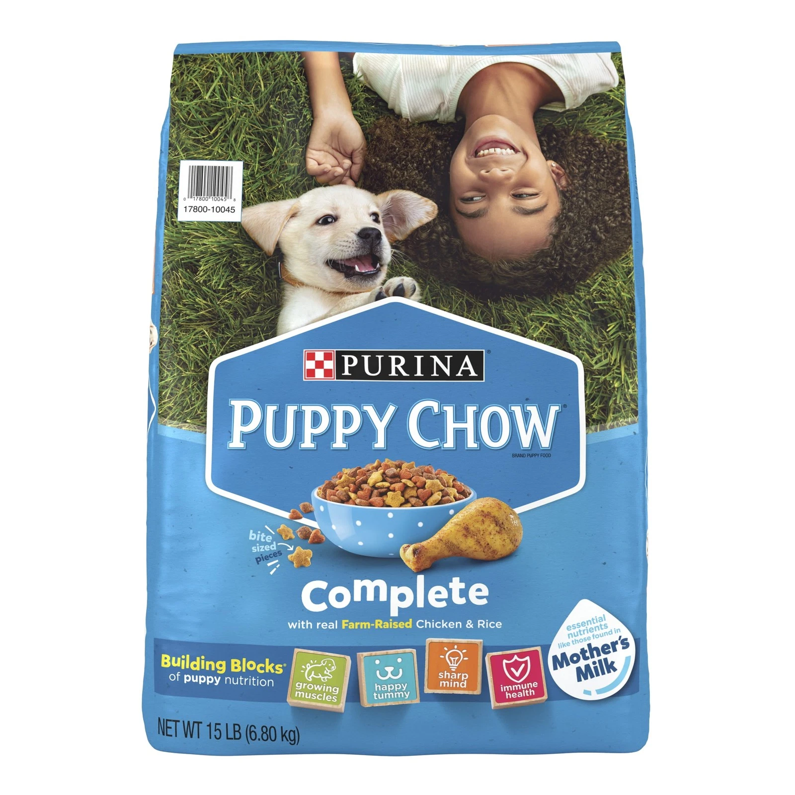Purina Puppy Chow Complete Dry Dog Food High Protein Farm-Raised Chicken & Rice