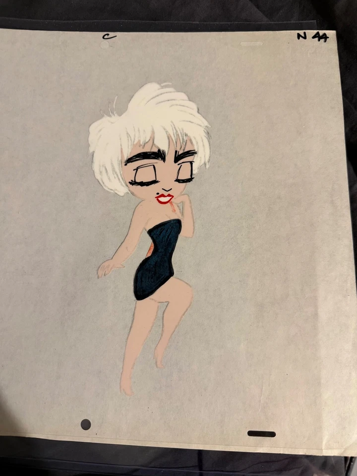 MADONNA - WHO'S THAT GIRL HAND PAINTED ANIMATION CEL FROM MOVIE OPENING CREDITS - Image 4 of 4