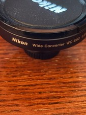 Nikon Wide Converter WC-E63 0.63 Lens Front Rear Caps Japan